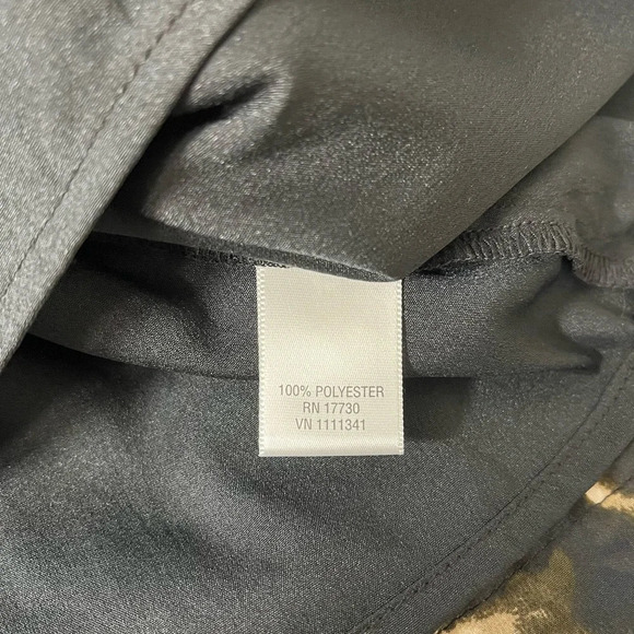 Converse NWT Tan & Black Leopard Print Layered Ruffle Mini Dress Small Women’s - Picture 13 of 14